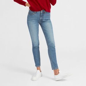 Everlane Mid-Rise Skinny Jean Mid Blue Wash